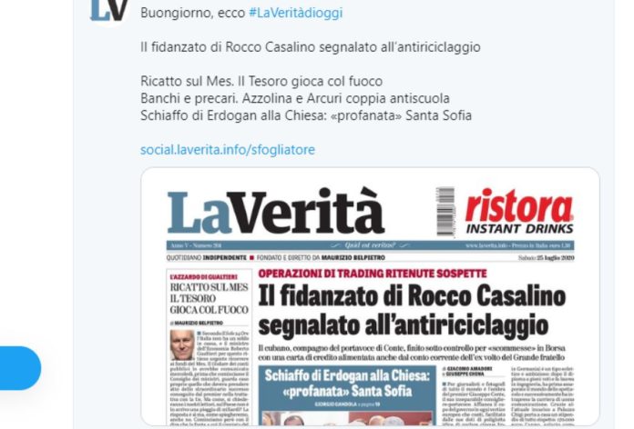 Casalino La Verità