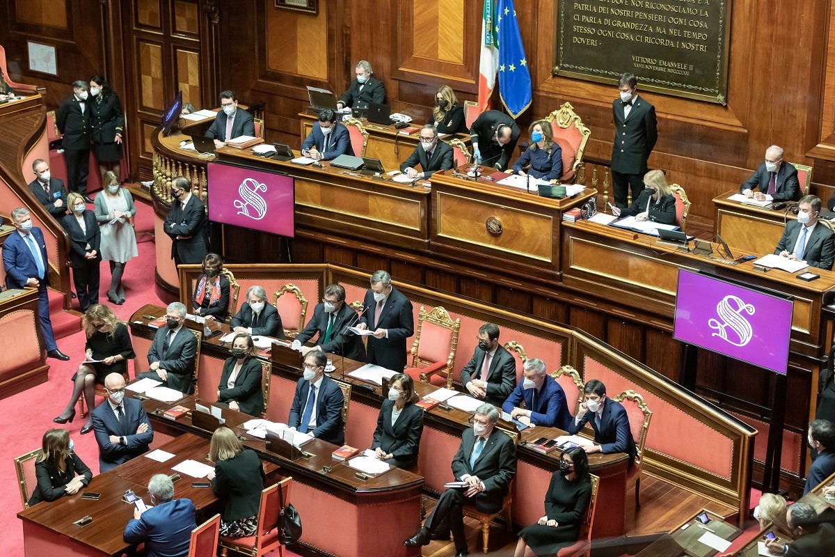 Draghi in Senato Draghi in Senato